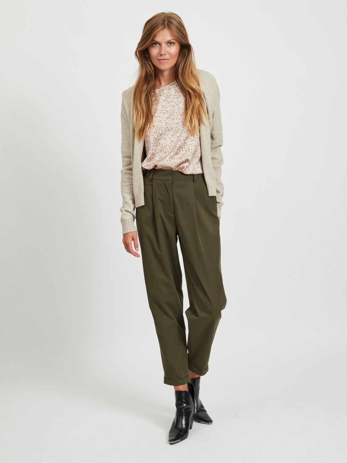 VIRIL Cardigan - natural melange